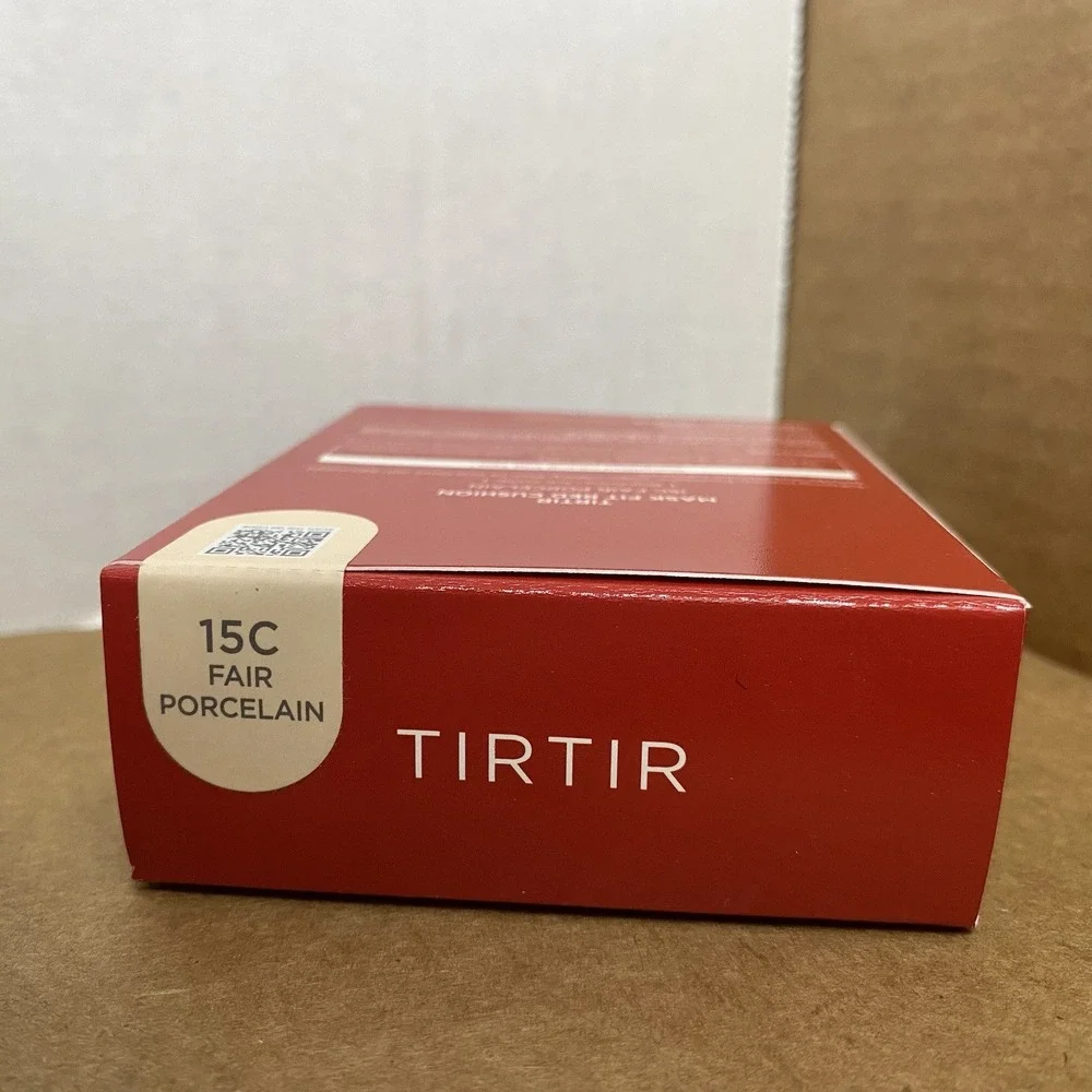 NEW‎ TIRTIR Mask Fit Red Cushion Foundation 15C Fair Porcelain (0.63 Fl Oz)